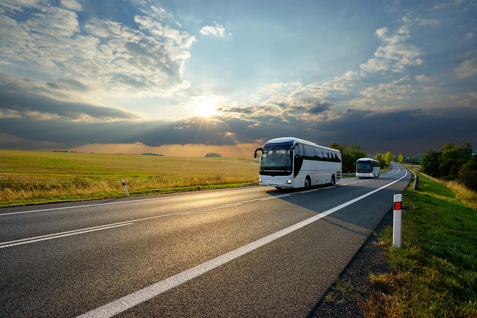 Motorcoach on Highway